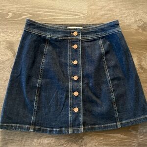 Madewell Denim Dark wash Button-Front Skirt